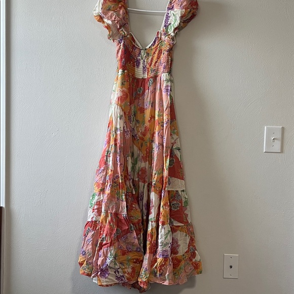 Free People Sundrenched Floral Puff Sleeve Maxi Dress - Picture 4 of 4